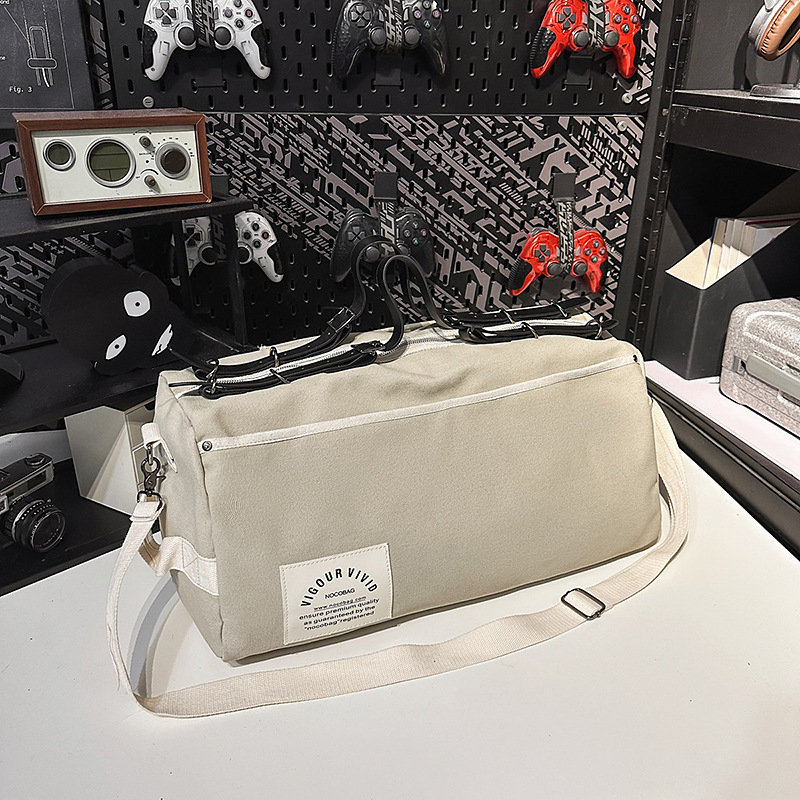 Vállon átvethető utazótáska, 20–35L, vászon, lélegző, vízálló, ultra-könnyű, kopásálló, gerincvédővel, uniszex, szabadidős utazásokhoz