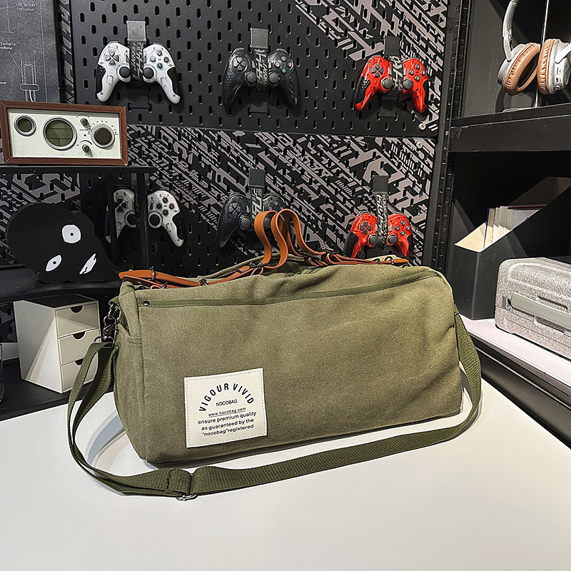 Vállon átvethető utazótáska, 20–35L, vászon, lélegző, vízálló, ultra-könnyű, kopásálló, gerincvédővel, uniszex, szabadidős utazásokhoz