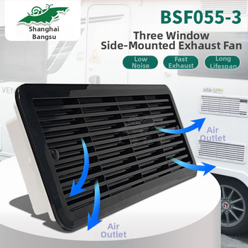 BSF055-3 RV bočné montážny tichý ventilačný ventil pre chladničku so 3 oknami