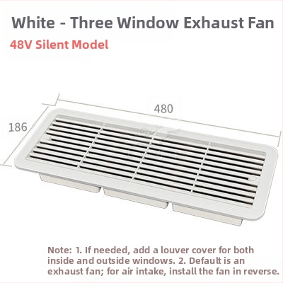 BSF055-3 RV bočné montážny tichý ventilačný ventil pre chladničku so 3 oknami