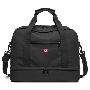 Τσάντα ταξιδιού για σπορ και γιόγκα με διαχωρισμό στεγνό-υγρό, χωρητικότητα 36–55 L, Oxford ύφασμα, γεωμετρικό μοτίβο, WOLF SBURGER