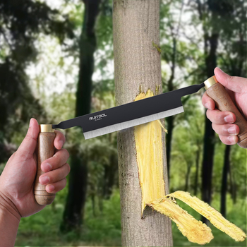 Европейски стил дървообработваща ръчна планерка — мултифункционален скрейпър, кора-скрепер и нож за кант; RUITOOL (Китай)