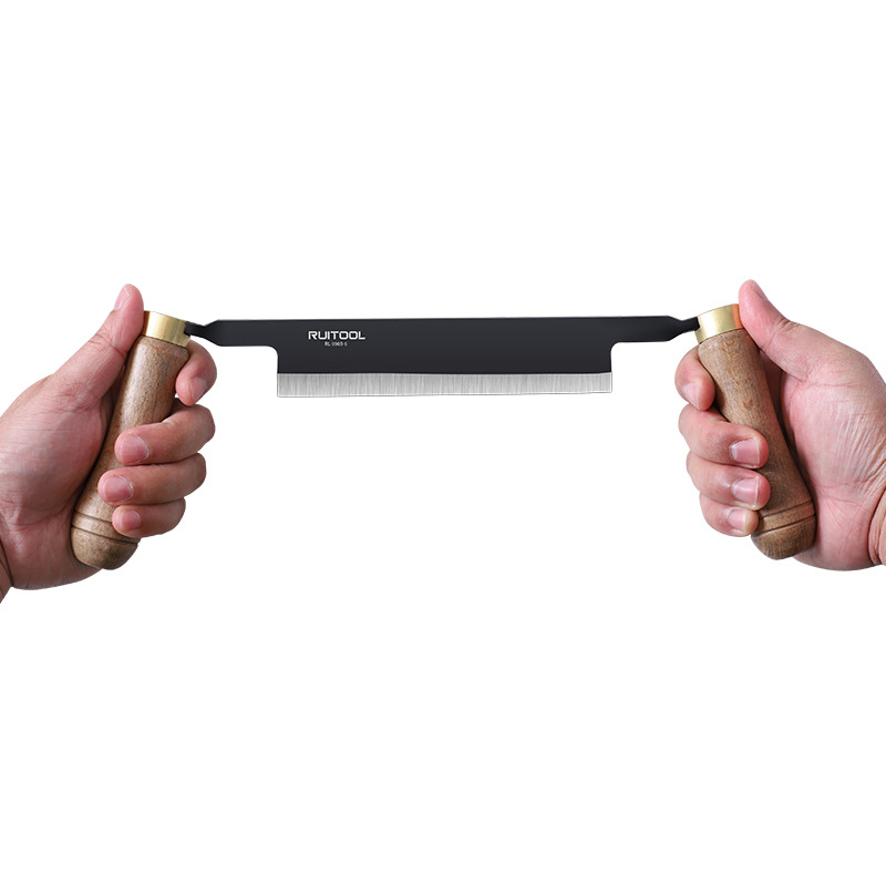 Европейски стил дървообработваща ръчна планерка — мултифункционален скрейпър, кора-скрепер и нож за кант; RUITOOL (Китай)