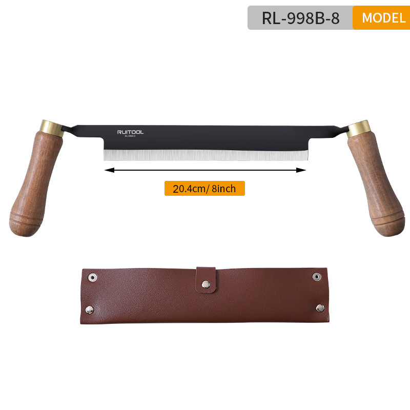Европейски стил дървообработваща ръчна планерка — мултифункционален скрейпър, кора-скрепер и нож за кант; RUITOOL (Китай)