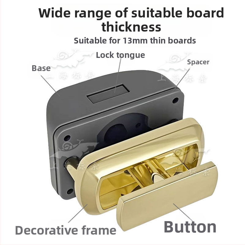 Bond заключващ механизъм за шкафове и чекмеджета от цинкова сплав, скрита бар-ключалка, модел BSS302-3; подходящ за RV, домашни велосипеди и модифицирани превозни средства; шкафове, чекмеджета, стенни шкафове.