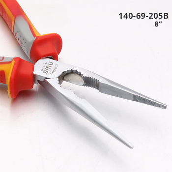 SMU adatos replės su smaigiu galu, modelis 140-69-205B, specialus plienas, daugiafunkcinis įrankis