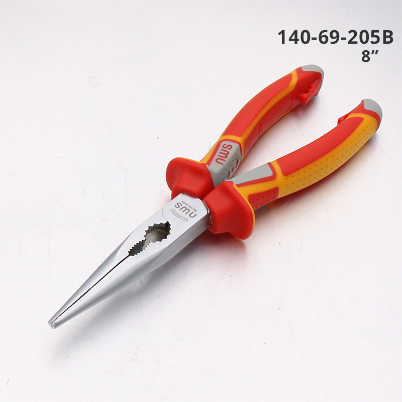 SMU adatos replės su smaigiu galu, modelis 140-69-205B, specialus plienas, daugiafunkcinis įrankis