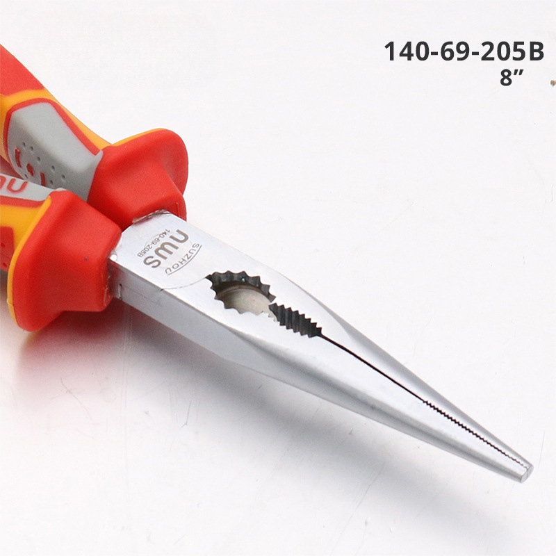 SMU adatos replės su smaigiu galu, modelis 140-69-205B, specialus plienas, daugiafunkcinis įrankis