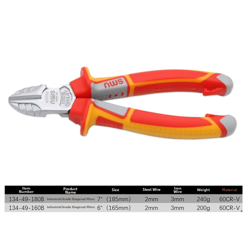 SMU adatos replės su smaigiu galu, modelis 140-69-205B, specialus plienas, daugiafunkcinis įrankis