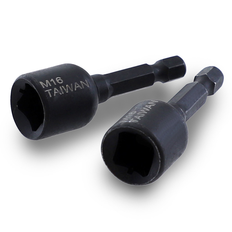 Машинен тап-патрон с удължен нос, 1/4 шестогранен патрон, за резбово нарязване, диапазон M4–M16, за формово производство