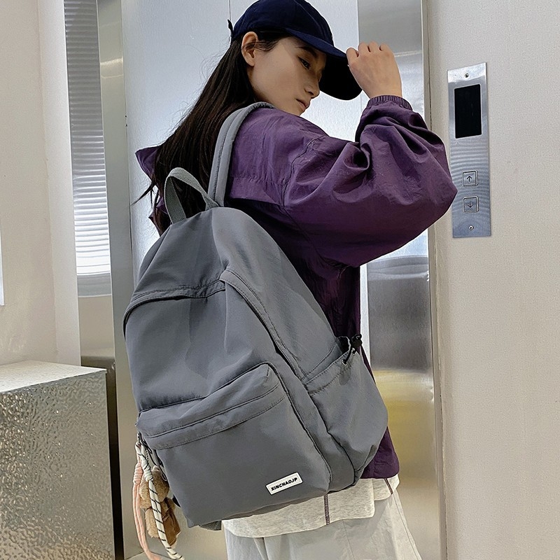 Weiyalu hátizsák, Nylon, Uniszex, Ifjúsági kampusz stílus, Légpárnás vállpántok, Poliészter bélés
