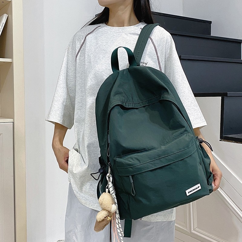 Weiyalu hátizsák, Nylon, Uniszex, Ifjúsági kampusz stílus, Légpárnás vállpántok, Poliészter bélés