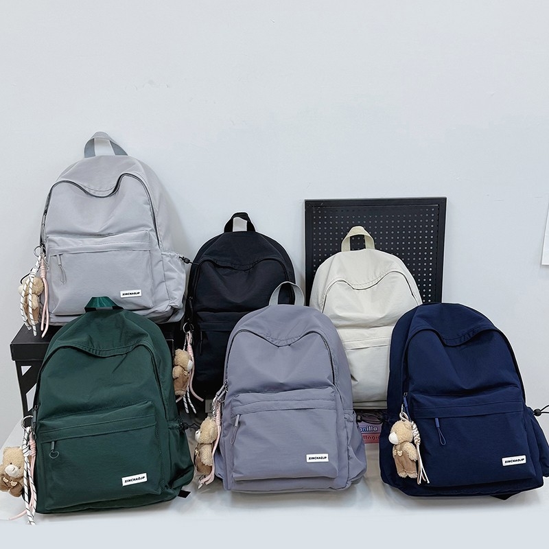 Weiyalu hátizsák, Nylon, Uniszex, Ifjúsági kampusz stílus, Légpárnás vállpántok, Poliészter bélés