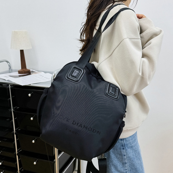 Hátizsák többrétegű Oxford anyagból, utcai stílus, puha kialakítás, poliészter bélés, tavasz 2025