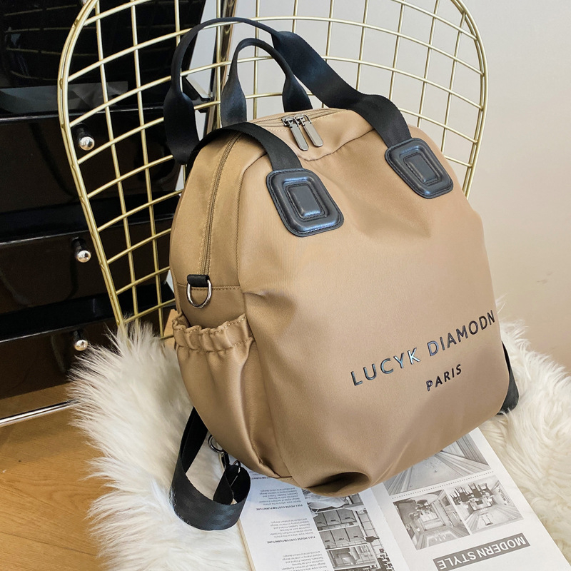 Hátizsák többrétegű Oxford anyagból, utcai stílus, puha kialakítás, poliészter bélés, tavasz 2025