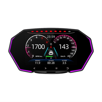 HUD automobilni prikaz za vozilo s GPS brzinski mjerač, OBD, 4-inčni LED LCD dodirni zaslon, model F11