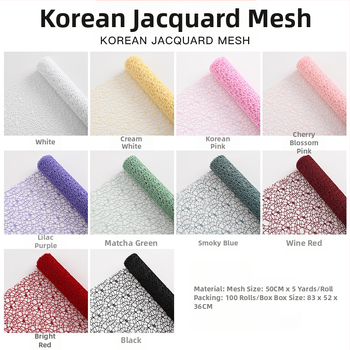 Jacquard tinklo tinklelis gėlių puokštės įvyniojimui, rankinis įvyniojimas, ženklas Sicheng, kilmė Yiwu, privatūs prekiniai ženklai prieinami, tolerancija ±1–2 cm