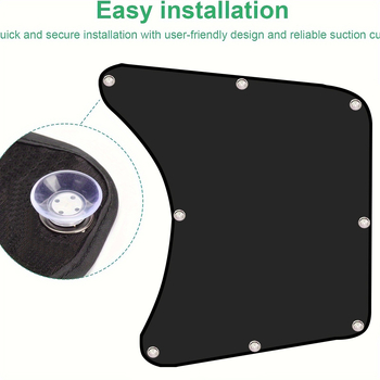 Automobilio lango saulės skydelis – Sandy, poliesteris, siurbimo taurės montavimas, šiaurinis stilius, Toyota