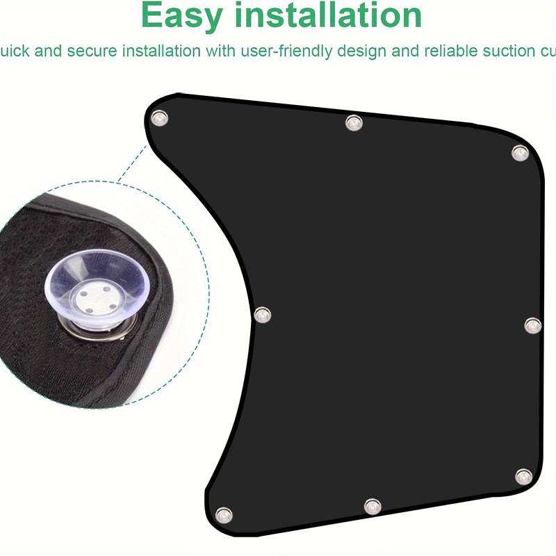 Automobilio lango saulės skydelis – Sandy, poliesteris, siurbimo taurės montavimas, šiaurinis stilius, Toyota