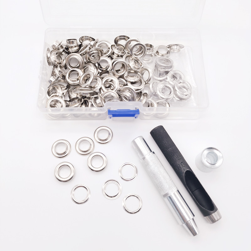 Vario akių sagtimi įrankių rinkinys palapinėms, krepšiams, užuolaidoms ir drabužiams — Net Ann