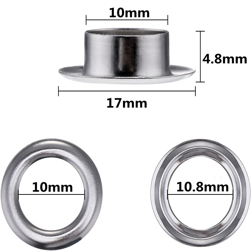 Vario akių sagtimi įrankių rinkinys palapinėms, krepšiams, užuolaidoms ir drabužiams — Net Ann