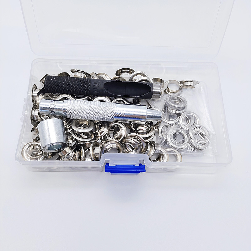 Vario akių sagtimi įrankių rinkinys palapinėms, krepšiams, užuolaidoms ir drabužiams — Net Ann