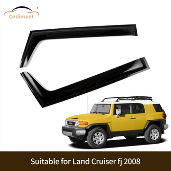 Automobiļu lietus acs loga deflektors Toyota Land Cruiser FJ/LC, 1990–2010, akrils, 4 gab. komplekts, saderīgs ar FJ60/70/76/78/79/80/100 un LC200