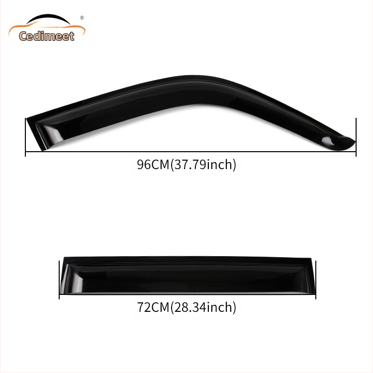 Дъждовен дефлектор за автомобилни прозорци Toyota Land Cruiser FJ/LC, 1990–2010, акрил, комплект от 4 броя, съвместим с FJ60/70/76/78/79/80/100 и LC200