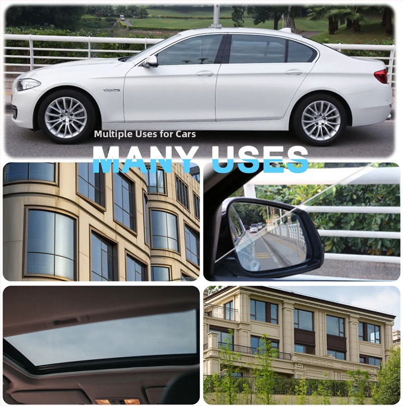 Автомобилен слънцезащитен филм за прозорци, PET мембрана, 1 mil, изолация 70–90%, UV защита 95%
