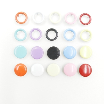 Nerūdijančio plieno penkių dantų spaustukas komplektas vaikų drabužiams, paslėptas metalinis užsegimas