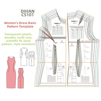 Siuvimo liniuotė — plastmasė, pagrindinis modelio prototipas, 24 vnt dėžutėje, bendras svoris 0,2 kg, įgaliotos privatios prekės ženklai