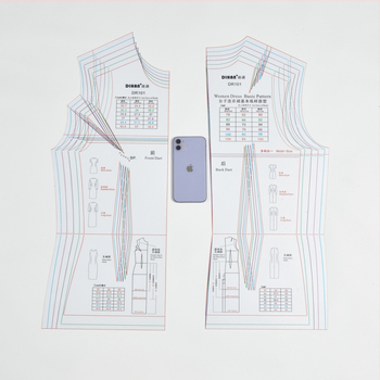 Siuvimo liniuotė — plastmasė, pagrindinis modelio prototipas, 24 vnt dėžutėje, bendras svoris 0,2 kg, įgaliotos privatios prekės ženklai