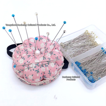 PinGuru igla za šivanje s staklenim perlama – pozicionirajuća, ultra tanka, velika glava, može se peglati; prilagodba dostupna; 400 kutija po kartonu; bruto težina 31 g