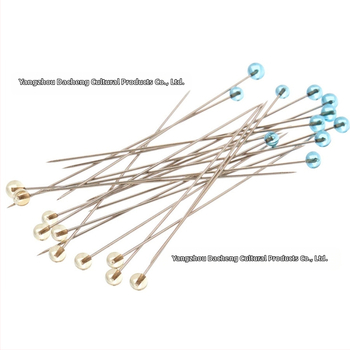 PinGuru igla za šivanje s staklenim perlama – pozicionirajuća, ultra tanka, velika glava, može se peglati; prilagodba dostupna; 400 kutija po kartonu; bruto težina 31 g