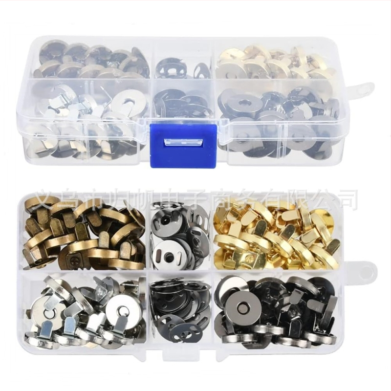 Magnėtinė sagtis krepšiams — magnetinis mechanizmas, konstrukcija: magnetinė sagtis, taikymas: kuprinės, krepšiai, užuolaidos, rankdarbiai, drabužiai, odiniai gaminiai. Prekės ženklas: Return to Sail.