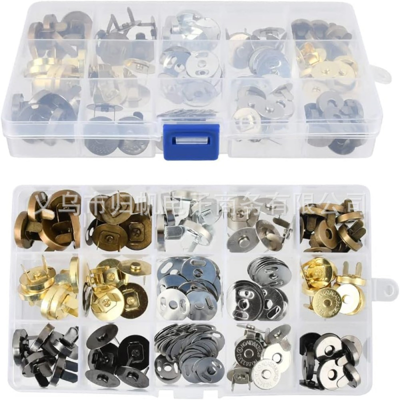 Magnėtinė sagtis krepšiams — magnetinis mechanizmas, konstrukcija: magnetinė sagtis, taikymas: kuprinės, krepšiai, užuolaidos, rankdarbiai, drabužiai, odiniai gaminiai. Prekės ženklas: Return to Sail.