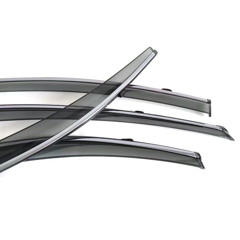 Akrilinė Rain Eyebrow Toyota Corolla Sedan 2019-2024 Altis, injekciškai formuota, montavimas kabliu + lipduku, 4 vnt komplektas