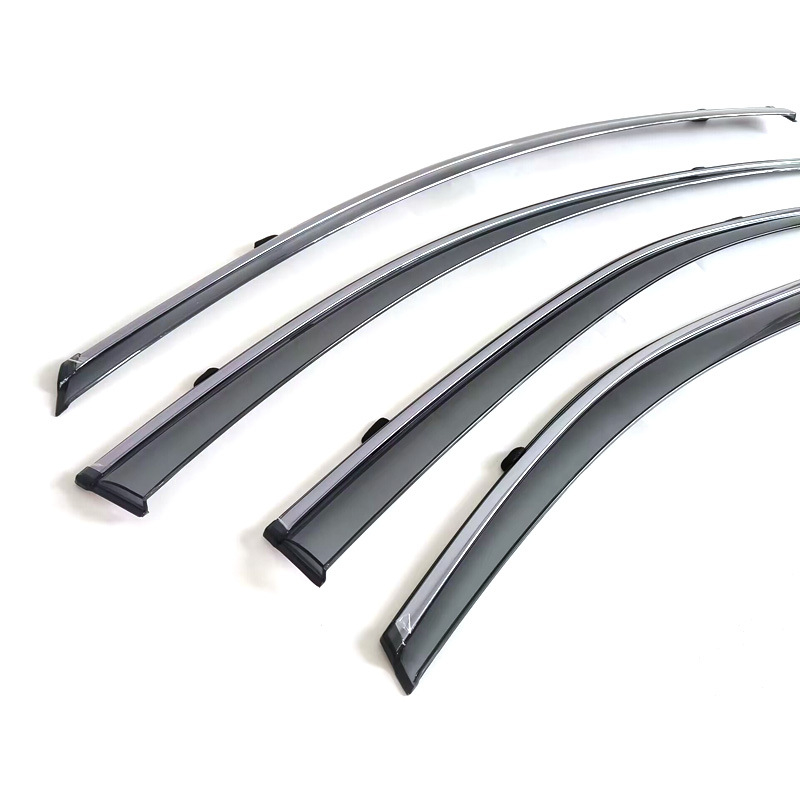 Akrilinė Rain Eyebrow Toyota Corolla Sedan 2019-2024 Altis, injekciškai formuota, montavimas kabliu + lipduku, 4 vnt komplektas