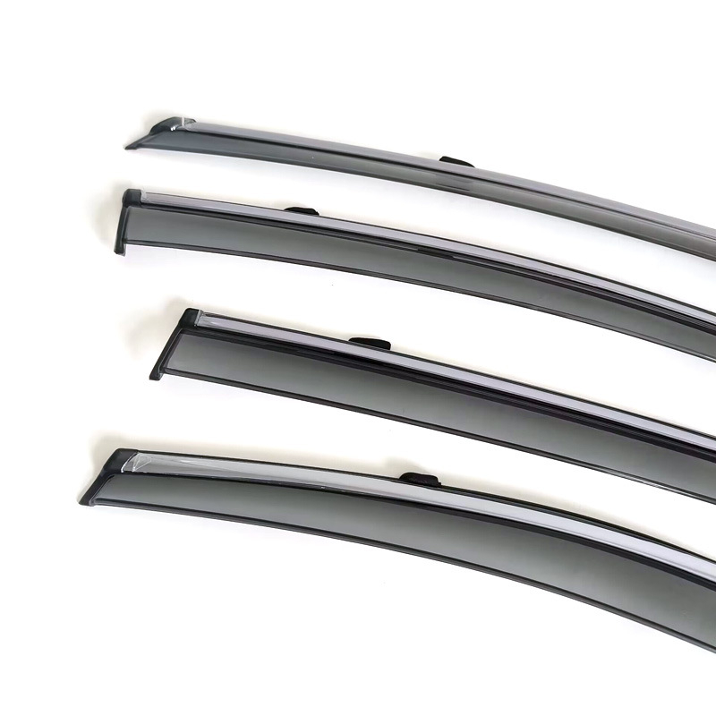 Akrilinė Rain Eyebrow Toyota Corolla Sedan 2019-2024 Altis, injekciškai formuota, montavimas kabliu + lipduku, 4 vnt komplektas