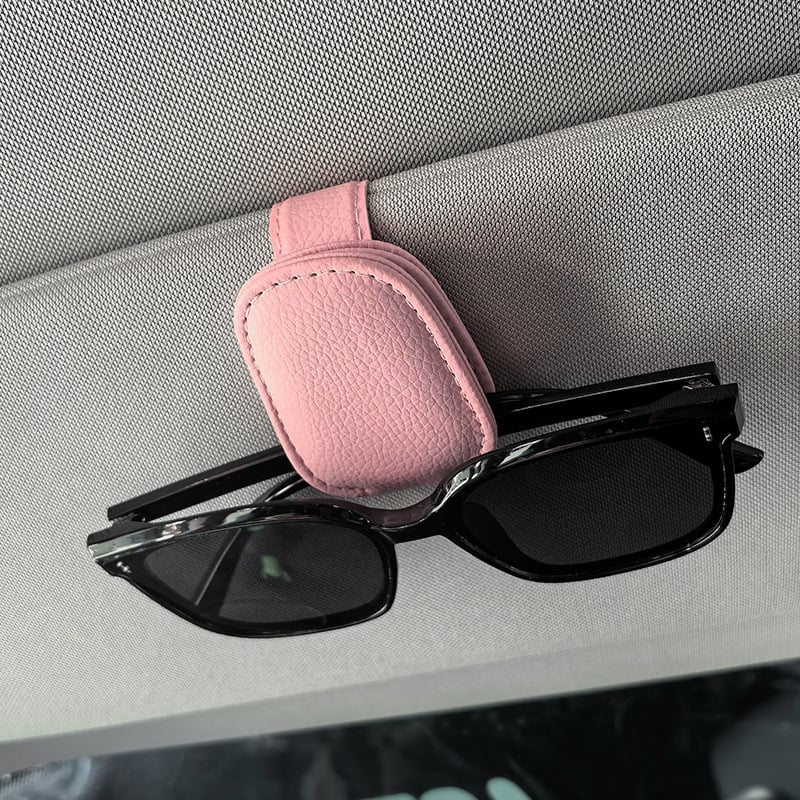 Automobiļu brillīšu klips – daudzfunkcionāls saules viziera turētājs, materiāls: PVC āda, zīmols: Kallitz, pielāgošana pieejama