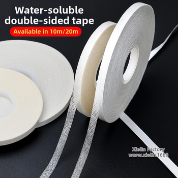 Λωρίδες κόλλας υφάσματος διαλυτές στο νερό, διπλής όψης ταινία για ρούχα και ραφτικό patchwork, προσωρινή στερέωση — Μάρκα Xie Ling