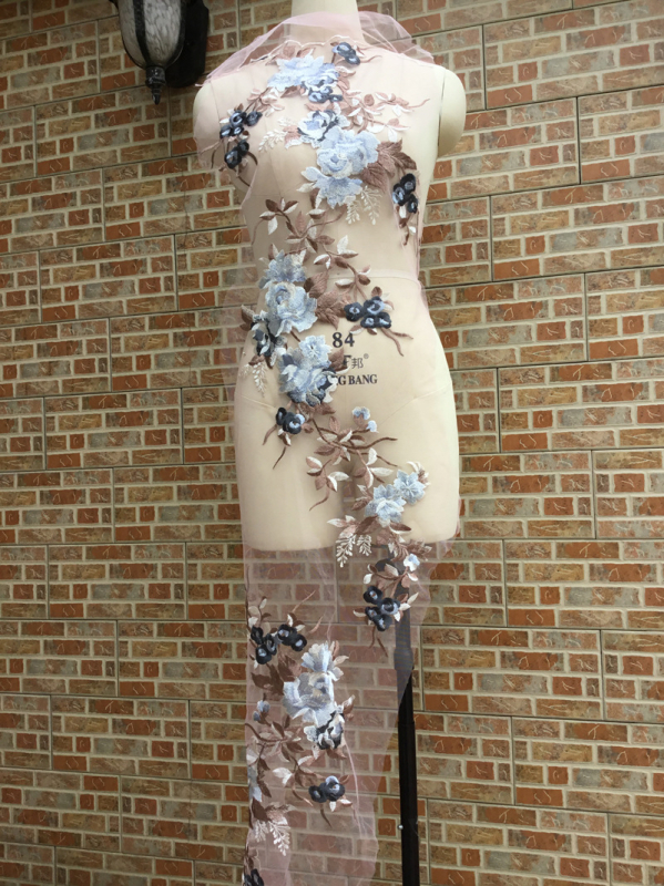 Дантелени цветни апликации – полиестерна прежда, Carmena – за сватбени рокли, детски дрехи, DIY проекти