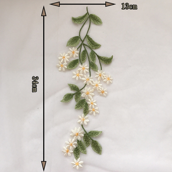 Margaretės nėrinių gėlės aplikacija - poliesteris, tinkama vestuvinėms suknelėms, vaikų drabužiams, šokių ir pasirodymų aprangai, DIY dekoravimui - Ženklas Jin Han Xuan
