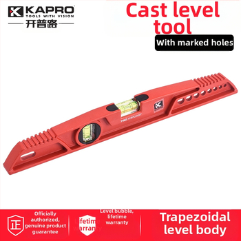 Зидарско ниво от лит алуминий – лята конструкция, здраво изпълнение, хоризонтална линейка, модел 930