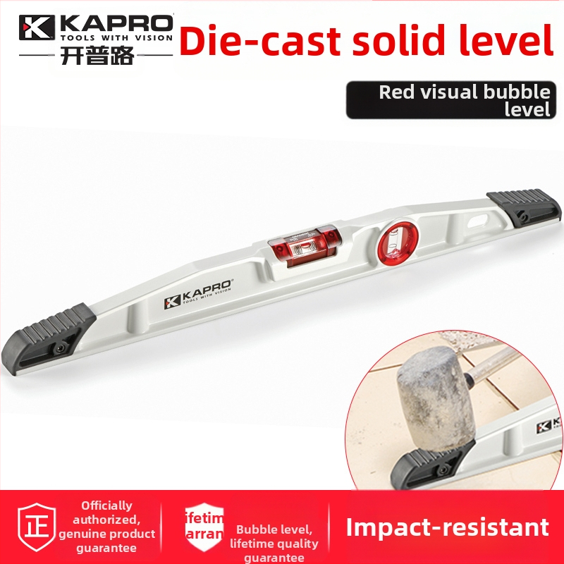 Зидарско ниво от лит алуминий – лята конструкция, здраво изпълнение, хоризонтална линейка, модел 930