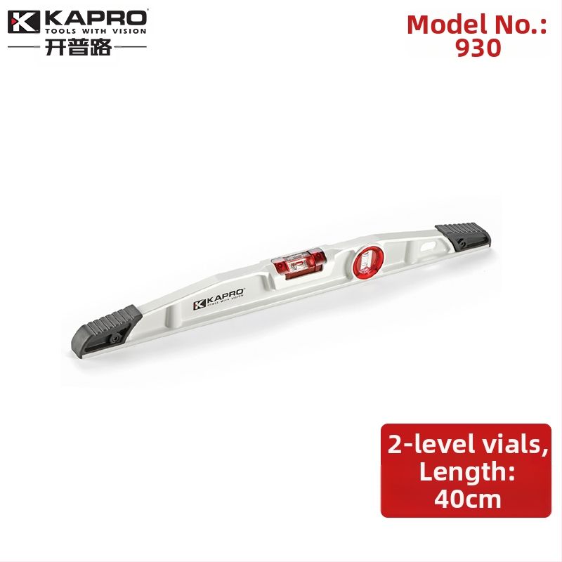 Зидарско ниво от лит алуминий – лята конструкция, здраво изпълнение, хоризонтална линейка, модел 930