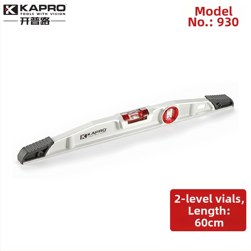 Зидарско ниво от лит алуминий – лята конструкция, здраво изпълнение, хоризонтална линейка, модел 930