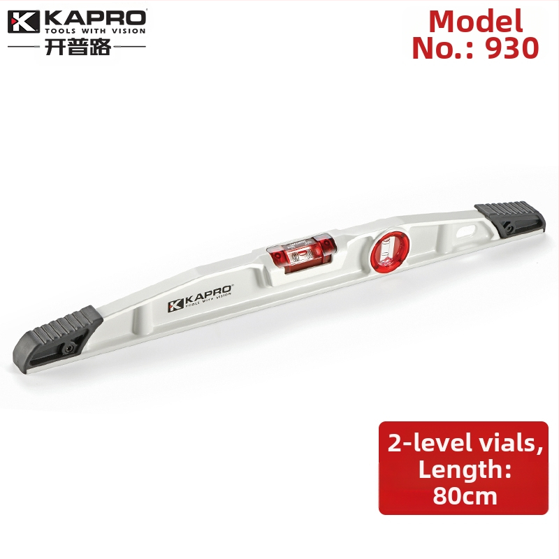 Зидарско ниво от лит алуминий – лята конструкция, здраво изпълнение, хоризонтална линейка, модел 930