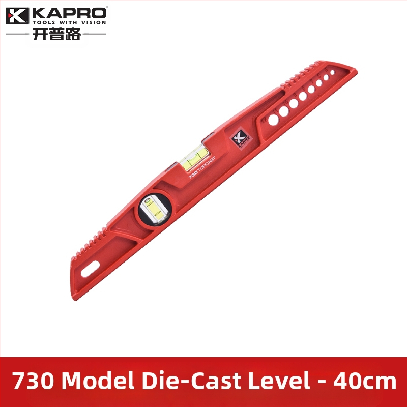 Зидарско ниво от лит алуминий – лята конструкция, здраво изпълнение, хоризонтална линейка, модел 930