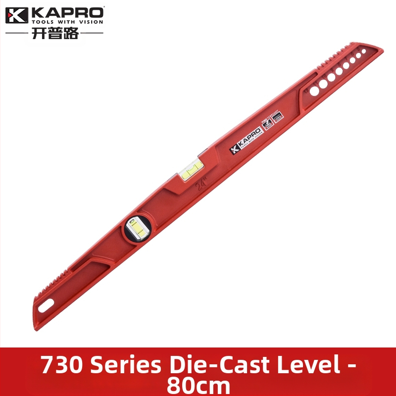 Зидарско ниво от лит алуминий – лята конструкция, здраво изпълнение, хоризонтална линейка, модел 930